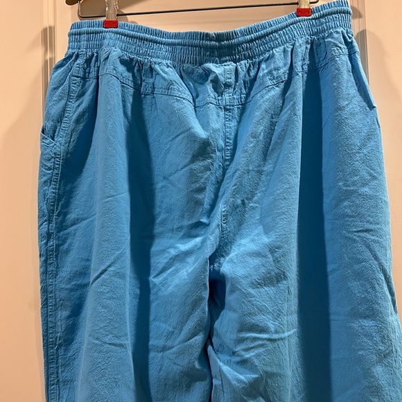 Claudia Barnes capri high rise wide leg elastic drawstring pant pockets size 3X - Picture 6 of 8